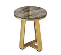 DGDHHSFJDJ Elegante Mesa de Centro Ovalada de mármol con Estructura de Metal Resistente: Mesa de Centro Moderna para Sala de Estar y Oficina en casa, un Mueble Elegante y Lujoso.