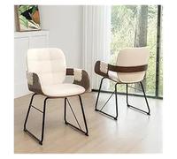 DGDHHSFJDJ Juego de 2 sillas de Cocina tapizadas Modernas: Elegantes sillas de Comedor con Respaldo Alto, Asiento Acolchado Grueso y Patas de Metal Resistentes.