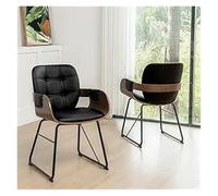 DGDHHSFJDJ Juego de 2 sillas de Cocina tapizadas Modernas: Elegantes sillas de Comedor con Respaldo Alto, Asiento Acolchado Grueso y Patas de Metal Resistentes.