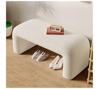 DGDHHSFJDJ Juego de Banco otomano Moderno, Banco de Entrada Acolchado en Forma de U, Taburete de tocador for Entrada, Pasillo, Sala de Estar, Dormitorio y vestidor.(Beige,100cm/39.37in)