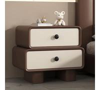 DGDHHSFJDJ Mesita de Noche Blanca con Dos cajones, Mesa Auxiliar de Madera, Mesa Auxiliar pequeña Que Ahorra Espacio para Dormitorio y Sala de Estar.