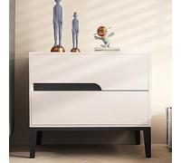 DGDHHSFJDJ Mesita de Noche de Madera con Tirador de cajón de Cuero Diseño Moderno Multicolor Gran Capacidad Ideal para Sala de Estar Banda Más