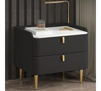 DGDHHSFJDJ Mesita de Noche Minimalista de Madera Maciza con 2 cajones para Dormitorio, Sala de Estar, balcón y Patio: una práctica solución de Almacenamiento. Elegante Mesa Auxiliar.