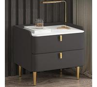 DGDHHSFJDJ Mesita de Noche Minimalista de Madera Maciza con 2 cajones para Dormitorio, Sala de Estar, balcón y Patio: una práctica solución de Almacenamiento. Elegante Mesa Auxiliar.