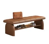 DGDHHSFJDJ Moderno Banco de Entrada, Banco otomano tapizado de Almacenamiento, for Entrada, Pasillo, Sala de Estar, Dormitorio, vestidor(Brown,100cm/39.37in)