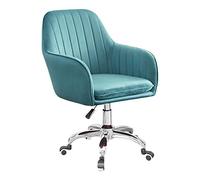 DGDHHSFJDJ Silla giratoria para Oficina en casa, con Ajuste de Altura de 42-52 cm y reposabrazos Acolchados. Altura Ajustable para Adaptarse a diversas Necesidades de Oficina en casa/Verde