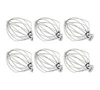 DGERFDJO Compatible con Accesorio batidor de Alambre de Acero Inoxidable de 6 Hilos for batidora de Pedestal de 5 Cuartos