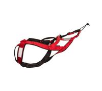 DGERFDJO Compatible con arnés de Trineo for Perros Hamaileon for Perros de Trabajo Grandes, arnés de tracción for Entrenamiento, tracción de Peso, Canicross(Red,M)