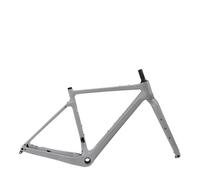 DGERFDJO Compatible con Cuadro de Bicicleta de Grava de Carbono BXT, Cuadro y Horquilla de Cable Completamente Oculto, Freno de Disco de Eje pasante de 27,5"(BXT Ultimate Gray-A,49cm Gloss)