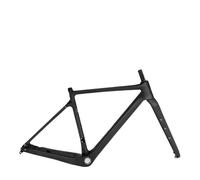 DGERFDJO Compatible con Cuadro de Bicicleta de Grava de Carbono BXT, Cuadro y Horquilla de Cable Completamente Oculto, Freno de Disco de Eje pasante de 27,5"(BXT Black,54cm Matte)