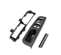 DGERFDJO Compatible con VW Bora/Golf 4, compatible con Jetta 1999-2004, juego de manijas de agarre for puerta interior de fibra de carbono LHD, juego delantero y trasero(LHD 3PCS)