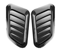DGHBNP 1 par de Pegatinas Decorativas para Cubierta ventilación capó Entrada Flujo Aire celda Decorativa para Coche, Estilo decoración Universal Decoración de ventilación Lateral(Carbon Fiber Look)