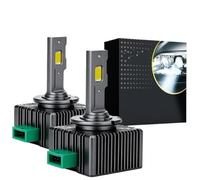 DGHBNP Bombilla para coche 2 uds D1S D3S LED faros de coche bombillas HID 300W D2S D4S D8S D2R D4R lámpara Canbus 6000K 12V 24V Bombilla LED(D1S)