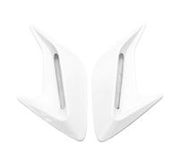 DGHBNP Coche Fender Side Cover 2 uds Pegatinas de Guardabarros de Flujo de Aire de ventilación Lateral de Coche Decorativas de Entrada de Aire automática Decoración de ventilación Lateral(White)