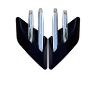 DGHBNP Coche Fender Side Cover Ajuste de la Cubierta del capó del Coche con Rejilla de ventilación Lateral Shark Gills Decoración de ventilación Lateral(Silver Plating)