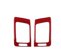 DGHBNP Coche Fender Side Cover Ajuste para Infiniti G35 G37 G25 2007-2013 salpicadero de Coche Salida de ventilación decoración Pegatina Cubierta embellecedora Decoración de ventilación Lateral(Red)