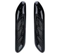 DGHBNP Coche Fender Side Cover Cubierta de ventilación Lateral para Coche, embellecedor Entrada Flujo Aire, calcomanías ala Exterior, Pegatina, 2 uds Decoración de ventilación Lateral(Black)