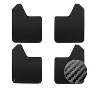 DGHBNP Faldillas Barro Set Racing Sport Mudflaps, Guardabarros Universal Negro Rojo Car Styling Protection Body Modification Kit Auto(Black)