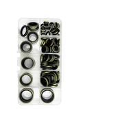 DGHBNP retn de Aceite Arandela Adherida para Tubería Aceite Caucho Hidráulico Alta Presión, Compatible con Anillos Sellado M6-M14 M24 Combinados(100PCS M5-M16)