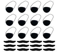 DGHEGDUI 12 Máscaras para Los Ojos, 12 Barbas, Accesorios De Mascarada, Decoraciones para Fiestas Y Fiestas, Colocación De Estilo Creativo.