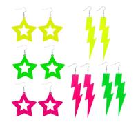 DGHEGDUI 6 Pares De Aretes De La Serie Era, Aretes De Personalidad Literaria, Ganchos para Las Orejas Frescos Y Dulces, Accesorios para Fiestas De Graduación, Regalos para Amigos.