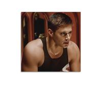 DGHFOP Póster de Jensen Ackles en lienzo para pared, álbumes de música y películas, pintura decorativa para sala de estar, dormitorio, 30 x 30 cm, estilo sin marco