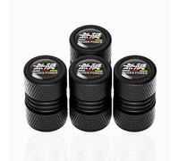 DGHJJ 4uds Tapones de Válvula de Neumático para Audi S Line S1 S2 S3 S4 S5 S6 S7 S8 SQ2 SQ5 SQ7 SQ8, Tapa de Válvula de Coche de Neumáticos de Aluminio Anodizado Tapas Antipolvo para Ruedas,Black