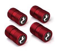 DGHJJ 4uds Tapones de Válvula de Neumático para Hyundai N Linie i20 N Lkw Bikes Autos Auto Styling, Tapa de Válvula de Coche de Neumáticos de Aluminio Anodizado Tapas Antipolvo para Ruedas,Red