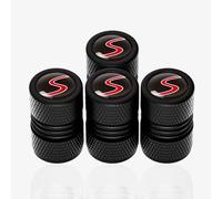 DGHJJ 4uds Tapones de Válvula de Neumático para Mini Cooper S Logo JCW R53 R55 F54 f55 F56 F60 Zubehör, Tapa de Válvula de Coche de Neumáticos de Aluminio Anodizado Tapas Antipolvo para Ruedas