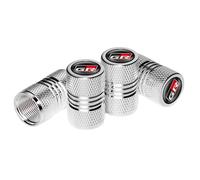 DGHJJ 4uds Tapones de Válvula de Neumático para Toyota GR Sport Gazoo Racing Yaris 86 Corolla Zubehör, Tapa de Válvula de Coche de Neumáticos de Aluminio Anodizado Tapas Antipolvo para Ruedas