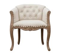 DGHNBMGNG Armchair, Single Sofa Chair, Velvet Backrest, Rubber Wood Legs, Suitable For Living Room, Dining Table(White)