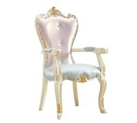 DGHNBMGNG European Style Armchair Dining Table Chair Leather Edge Walnut Legs Suitable For Kitchen Restaurant(Pink1)