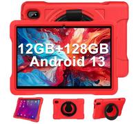 Dghrti Tablet 10 Pulgadas Andorid 13 PC 12GB+128GB+1TB TF Tablet Familiar, WiFi 5G+2.4G, Cores 2.0Ghz, Bluetooth 5.0, 6000mAh, 8 Cores, 8MP+5MP, con Funda EVA(Rojo)