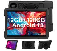 Dghrti Tablet 10 Pulgadas Andorid 13 PC 12GB+128GB+1TB TF Tablet Familiar, WiFi 5G+2.4G, Cores 2.0Ghz, Bluetooth 5.0, 6000mAh, 8 Cores, 8MP+5MP, con Funda EVA(Negro)