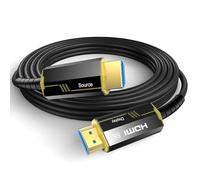 DGHUMEN Cable HDMI 2.1 de fibra óptica 6 metros 8K, Alta velocidad 48Gbps Cable de fibra HDMI Soporte 8K@60 Hz, 4K@120/144Hz HDCP 2.2 y 2.3 HDR, eARC, Dolby Atmos para Fire Roku, HDTV, monitor