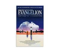 DGJSFC Póster de pintura al óleo de Evangelion de Neón Génesis para pared, lienzo para decoración de arte moderno, decoración del hogar, dormitorio, estética, estilo sin marco, 20 x 30 cm