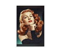 DGJSFC Póster de pintura al óleo de Rita Hayworth para pared, lienzo para decoración de arte moderno, decoración del hogar, dormitorio, estética, estilo sin marco, 20 x 30 cm