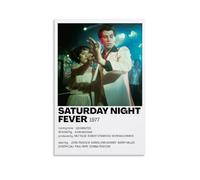 DGJSFC Póster de pintura al óleo de Saturday Night Fever para pared, lienzo, decoración de arte moderno, decoración del hogar, dormitorio, estética, sin marco, 50 x 75 cm
