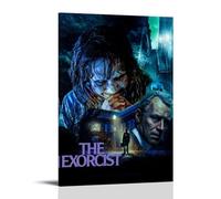 DGJSFC Póster de pintura al óleo del exorcista, póster de arte para pared, decoración de arte moderno, decoración del hogar, dormitorio, estético, estilo marco, 30 x 45 cm