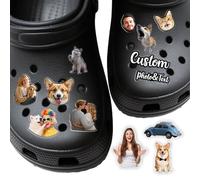 DGJSSK Adornos Personalizados para Zapatos, Personalizados Shoe Charms, Adornos y Charms de Acrílico, Pines para Decoración Accesorios, Adecuado para Regalos de Cumpleaños para Nieto Nieta Hija Hijo