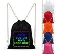 DGJSSK Mochila Personalizable, Mochila con Cordón de Gran Capacidad Para e Día a Día, Personalizada con Tela Oxford, Mochila Unisex para Deportes al Aire Libre para Yoga Gimnasio Deportes