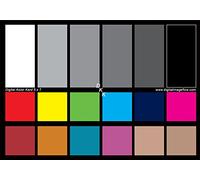 DGK Color Tools DKK - Juego de 2 tablas de calibración de color y balance de blancos de 5 x 7 pulgadas con 12% y 18% gris, incluye soporte de marco y guía de usuario (idioma español no garantizado)
