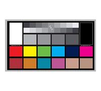 DGK Digital Kolor Pro 16:9 - Juego de 2 gráficos grandes de calibración de color y chip de vídeo, 18% de color gris blanco