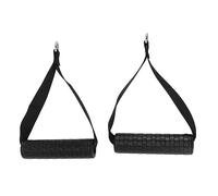 DGLDCSHUAI 1 Pair Exercise Handles Flexible Rubber Grip Resistance Bands Handles for Cable Machine Pulleys Gym Equipment Weight Lifting
