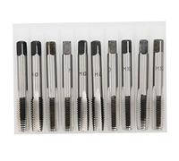 DGLDCSHUAI 10 Uds Grifos métricos Rosca M10 Acero al Carbono Flauta Recta Tapón cónico de Primera Mano Grifo de Alta rigidez