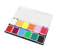DGLDCSHUAI 12 Colores Pintura Corporal para la Cara A Base de Agua Fiesta de Halloween Juego de Pelota Fan DIY Fancy Maquillaje Pigmento
