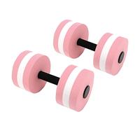 DGLDCSHUAI 2 mancuernas flotantes EVA de agua para yoga, ejercicios, mancuernas de espuma de agua, herramienta de fitness para hombres, mujeres y niños (rosa)