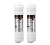 DGLDCSHUAI 2 piezas de elemento de filtro de repuesto para purificador de agua, membrana RO, estilo coreano, conexión rápida, 10 pulgadas, 75 g