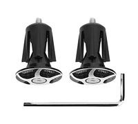 DGLDCSHUAI 2 Piezas de Tapas de Enchufe de Extremo de Barra de Agarre de Manillar de Bicicleta de aleación de Aluminio (Negra)