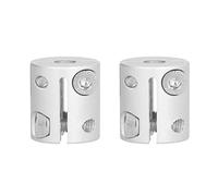 DGLDCSHUAI 2PCS Acoplador de Eje Aleación de Aluminio Agujero D a Acoplamiento de Eje de Orificio Hexagonal para Piezas de conexión